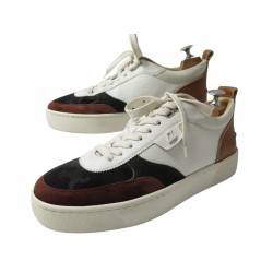 CHAUSSURES CHRISTIAN LOUBOUTIN BASKETS HAPPYRUI 41.5 SNEAKERS EN CUIR SHOES 850€