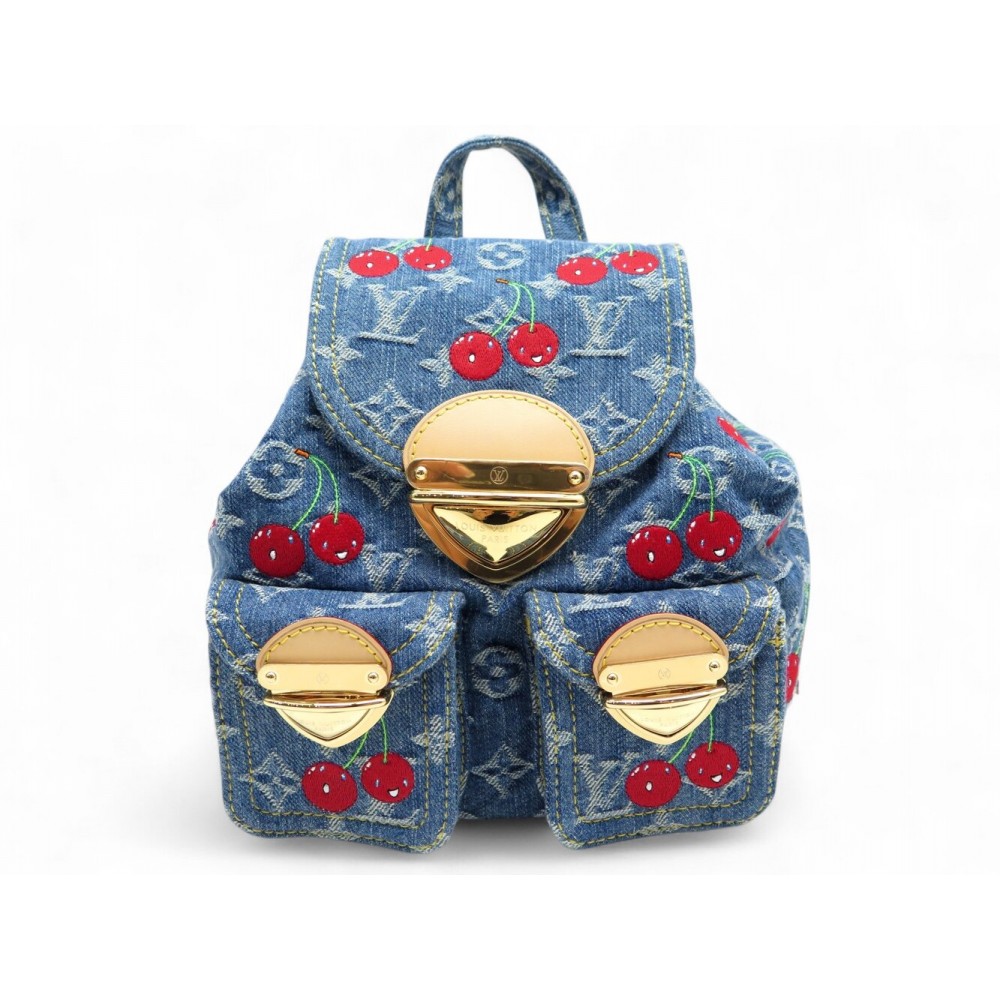 NEUF RARE SAC A DOS LOUIS VUITTON X MURAKAMI VENICE DENIM NM M13679 BACKPACK BAG