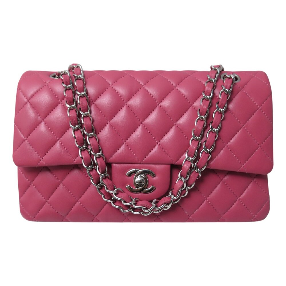 NEUF SAC A MAIN CHANEL A01112 TIMELESS MEDIUM CUIR LISSE ROSE NEW HANDBAG 10300€