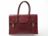sac a main hermes drag cuir graine rouge