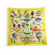 FOULARD HERMES LES FOLIES DU CIEL DUBIGEON CARRE 90 1ERE EDITION 1984 SCARF 530€