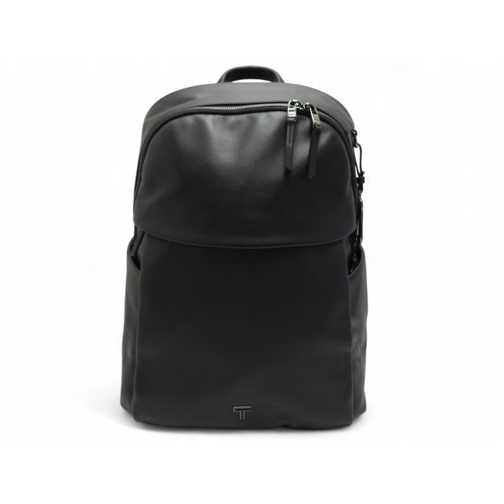 NEUF SAC A DOS TUMI RAINA 152453-T522 EN CUIR NOIR NEW BACKPACK LEATHER BAG 750€