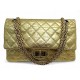 SAC A MAIN CHANEL 2.55 A37586 EN CUIR MATELASSE DORE BANDOULIERE HAND BAG 10300€