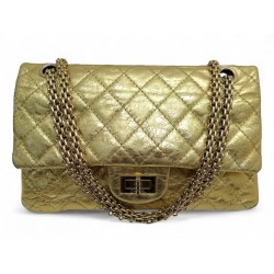 SAC A MAIN CHANEL 2.55 A37586 EN CUIR MATELASSE DORE BANDOULIERE HAND BAG 10300€