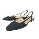 CHAUSSURES CHANEL ESCARPINS SLINGBACK G31319 38 NOIR LOGO CC STRASS SHOES 1030€