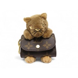 NEUF ETUI POUR ECOUTEUR LOUIS VUITTON POCHETTE LV CUTE CAT M01561 TOILE MONOGRAM