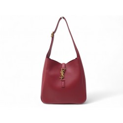 NEUF SAC A MAIN SAINT LAURENT LE 5 A 7 SMALL SOUPLE 713938 CUIR ROUGE BAG 2250€