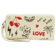 NEUF PORTEFEUILLE ZADIG & VOLTAIRE COMPAGNON LOVE TAG LWSG03659 CUIR WALLET 195€