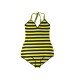 NEUF MAILLOT DE BAIN CHRISTIAN DIOR A RAYURES 8E24020AM451 S 36 SWIMSUIT 850€