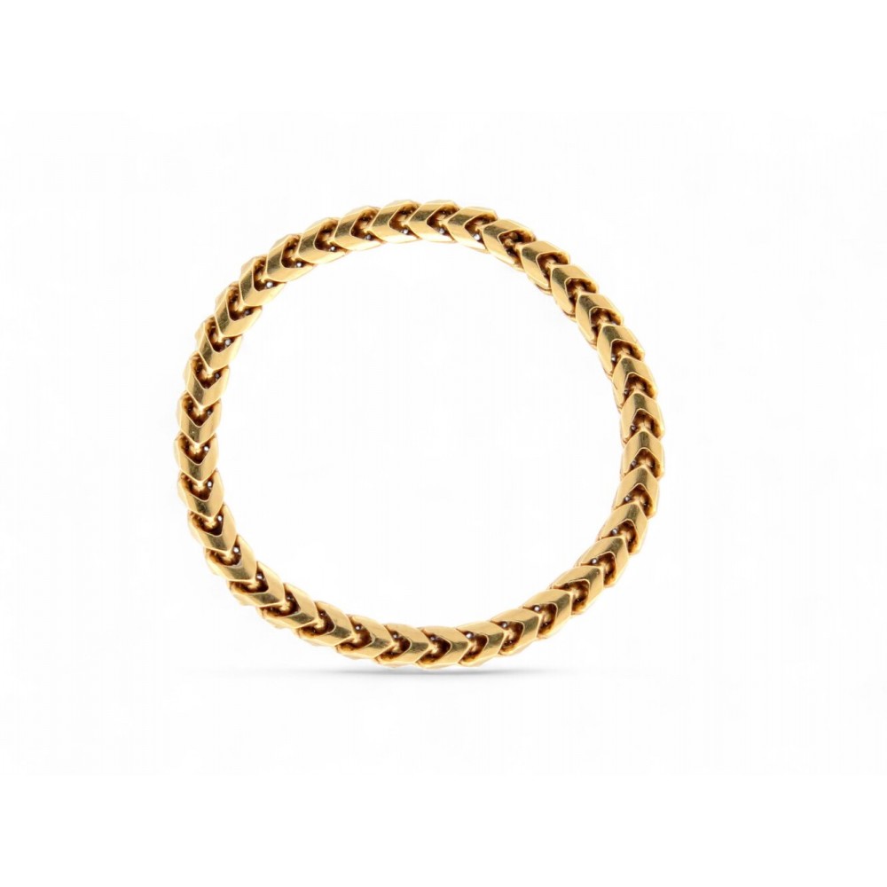 NEUF BAGUE CHAINE ATELIER VM WOW DELIZIOSO EN OR JAUNE 18K T56 GOLD RING 670€