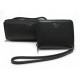 NEUF LOT ETUI A LUNETTES TUMI BELDEN + PORTEFEUILLE TROIS VOLETS CUIR NOIR 340€