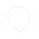 NEUF COLLIER ATELIER VM CHAINE L'ESSENZIALE +CHARM MANTRA DIAMANT OR BLANC 1200€