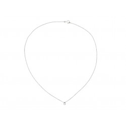 NEUF COLLIER ATELIER VM CHAINE L'ESSENZIALE +CHARM MANTRA DIAMANT OR BLANC 1200€