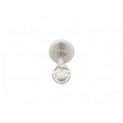 PIERCING D'OREILLE MARIA TASH EN OR BLANC 18K DIAMANT 0.03 CT GOLD EARRING 505€