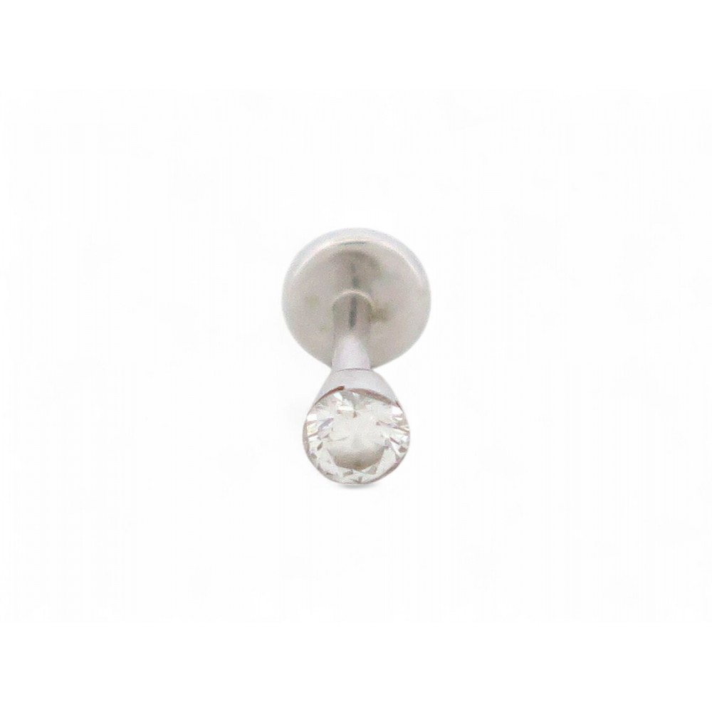 PIERCING D'OREILLE MARIA TASH EN OR BLANC 18K DIAMANT 0.03 CT GOLD EARRING 505€