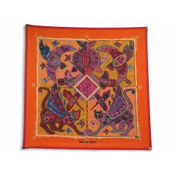 FOULARD HERMES LEGENDE KUNA PEUPLE DE PANAMA ZOE PAUWELS SOIE CARRE SCARF 530€