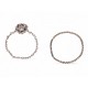 NEUF LOT 2 BAGUES ATELIER VM VIRTUOSA PLATINE T52 L'ESSENZIALE OR BLANC T55 440€