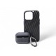 LOT COQUE TUMI IPHONE PRO 15 + ETUI AIRPODS PRO CASE CUIR 150904-T053 NOIR 255€