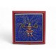 VINTAGE POUDRIER HERMES FEUX D'ARTIFICE 150ANS 1987 DUCHENE CUIR CHEVRE POWDER