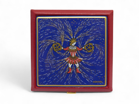 poudrier hermes feux d'artifice 150ans 1987
