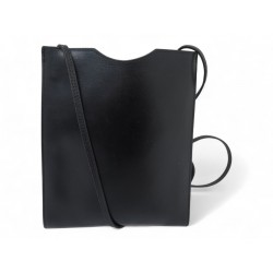 VINTAGE SAC A MAIN HERMES ONIMETOU POCHETTE BANDOULIERE CUIR BOX NOIR BAG 1340€