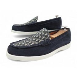 NEUF CHAUSSURES DIOR GRANVILLE 41.5 MOCASSINS MONOGRAM OBLIQUE LOAFERS NEW 890€