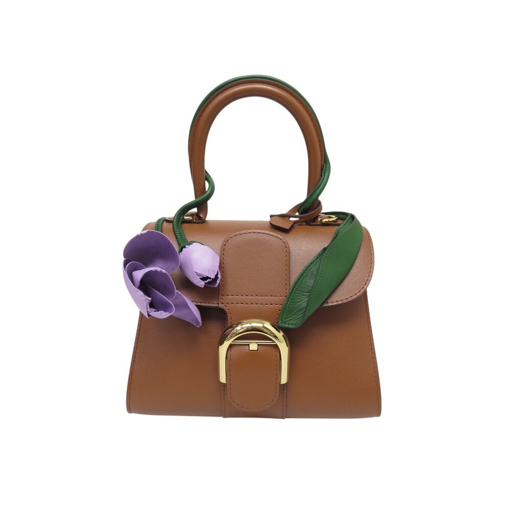NEUF SAC A MAIN DELVAUX BRILLANT MINI TULIP AA0406CAD030CDO CUIR HAND BAG 7700€