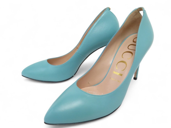 chaussures gucci escarpins gg 645389 38.5 en cuir