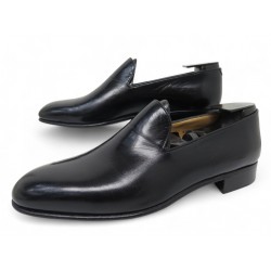 CHAUSSURES BERLUTI MOCASSINS ONE CUT 7359 8.5 42.5 CUIR NOIR LOAFERS SHOES 1850€