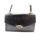 VINTAGE SAC A MAIN CUIR CROCODILE STYLE CORDELIERE 