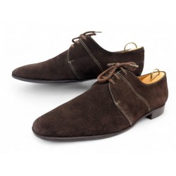 CHAUSSURES JOHN LOBB CLIPPER 8896 9.5E 43.5 DERBY DAIM EMBAUCHOIRS SHOES 1800€