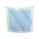 RARE FOULARD HERMES H EN BIAIS CARRE 90 CM EN SOIE BLEU BLUE SILK SCARF 530€