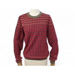 NEUF PULL LOUIS VUITTON SWEAT M 48 RM152M H8N02WMC9 EN LAINE ROUGE WHOOL 1700€