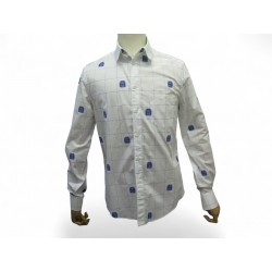 CHEMISE LOUIS VUITTON RECORD CLUB RM201F TAU HIFS5W S 46 COTON BLANC SKIRT 750€