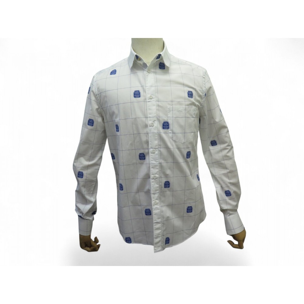 CHEMISE LOUIS VUITTON RECORD CLUB RM201F TAU HIFS5W S 46 COTON BLANC SKIRT 750€