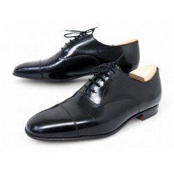 CHAUSSURES CHURCH'S SACKVILLE RICHELIEU 8F 42 CUIR VERNIS NOIR EMBAUCHOIRS 1130€