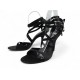 NEUF CHAUSSURES SANDALES CHRISTIAN DIOR EBUCKLES 40 SATIN + BOITE SANDALS 950€