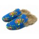 NEUF CHAUSSURES GUCCI MULES PRINCETOWN 40 VELOURS SHEARLING SANDALES SHOES 990€