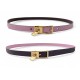 CEINTURE HERMES REVERSIBLE LUCKY 15 H081739CCA T80 CUIR SWIFT ROSE & MARRON BELT