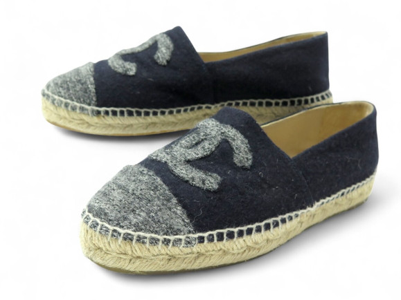 chaussures chanel espadrilles g29762 logo cc 40 en