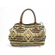 NEUF SAC A MAIN GERARD DAREL CABAS 24H RAPHIA A RAYURES PORTE EPAULE PURSE 345€