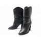CHAUSSURES SAINT LAURENT BOTTINES KATE WESTERN 620079 CUIR NOIR 37 BOOTS 1095€