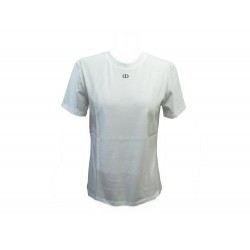 NEUF T-SHIRT CHRISTIAN DIOR BRODERIE LOGO CD 1U3T09A4490 42 L TEE SHIRT TOP 600€