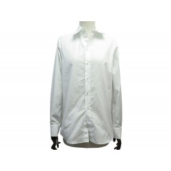 NEUF CHEMISE DIOR BRODERIE ABEILLE LOGO CD S 36 EN COTON BLANC WHITE SHIRT 650€