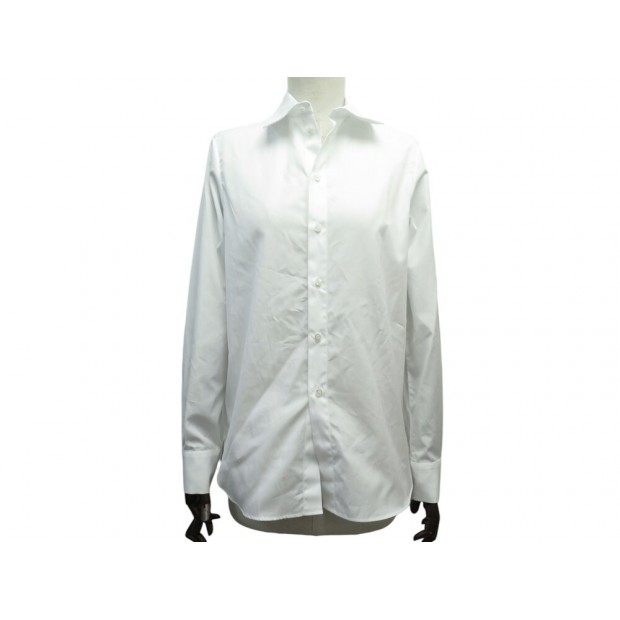 NEUF CHEMISE DIOR BRODERIE ABEILLE LOGO CD S 36 EN COTON BLANC WHITE SHIRT 650€