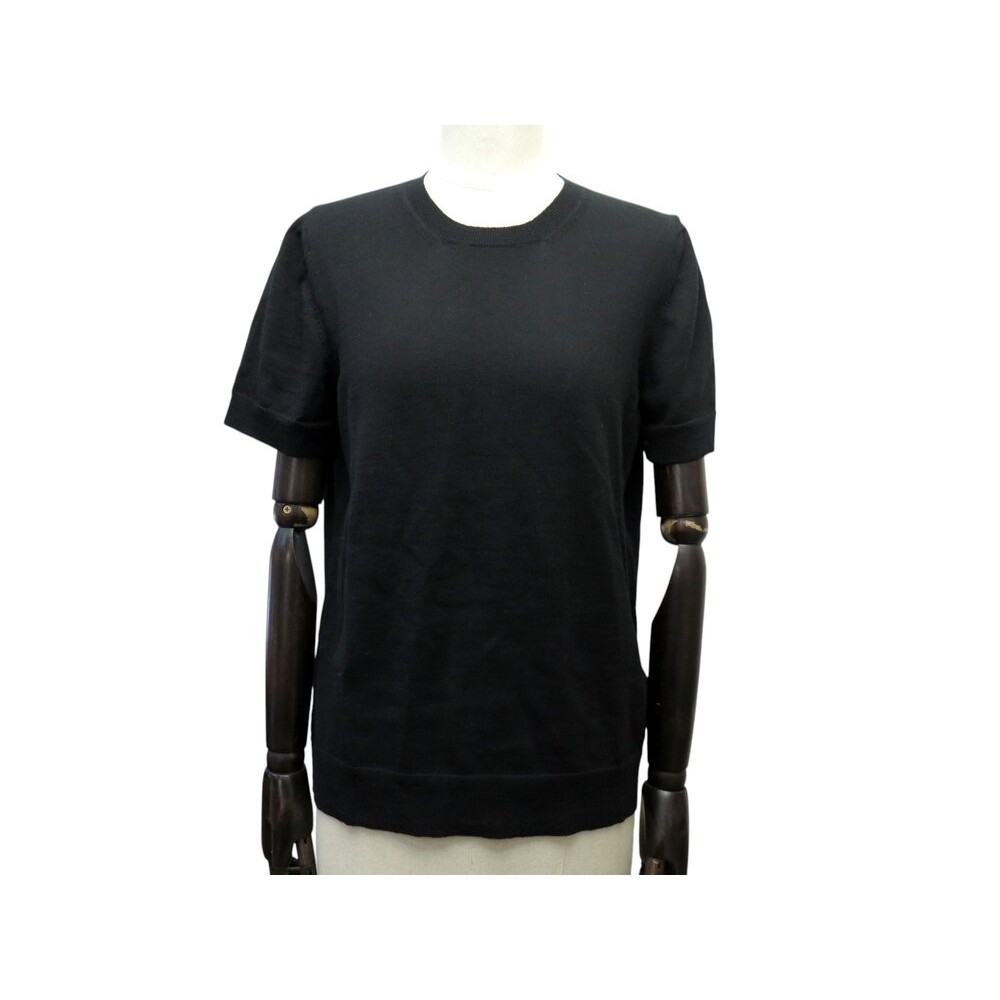 NEUF PULL CHRISTIAN DIOR BRODERIE ABEILLE LOGO CD 38 M LAINE NOIRE SWEATER 1300€