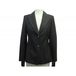 NEUF VESTE CHRISTIAN DIOR BAR 1U1V05A1803 36 S LAINE NOIRE NEW BLACK SUIT 3800€