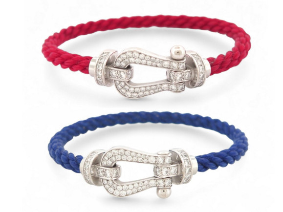 bracelet fred force 10 gm ob0050 t15 or blanc 18k