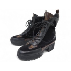 CHAUSSURES LOUIS VUITTON DESERT BOOTS LAUREATE MONOGRAM 1A4XXU 42 BOTTINES 1320€