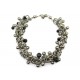 VINTAGE COLLIER PACO RABANNE EN METAL AVEC GRELOTS & PERLES NOIRES 65CM NECKLACE